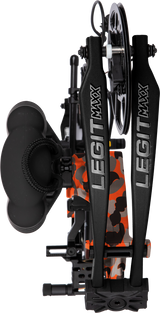 Bear Legit MAXX RTH adjustable compound bow limbs in color Fred Bear Fire.