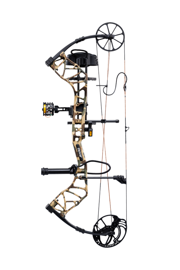 Bear Species XT single cam compound bow with Trophy Ridge Ready-to-Hunt package.