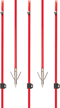 Cajun Bowfishing Fiberglass Arrow with Piranha Long Barb XT_1